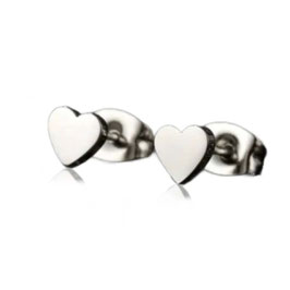 Ohrstecker Herz mini silber