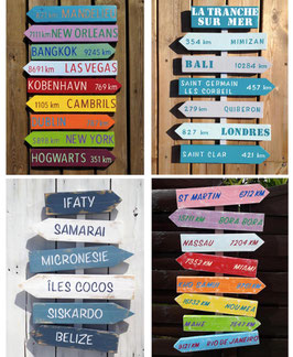 Créez votre panneau directionnel couleur en 3 étapes :