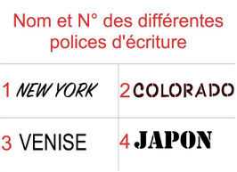 3. Sélectionnez le nombre de polices d'écriture