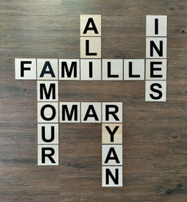 PETIT PRIX Lettres de Scrabble "Arial" personnalisable