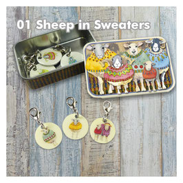 Fortschrittsmarker für Häkel-oder Strickfans Sheep in Sweaters
