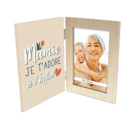 CADRE PHOTO PLIABLE "MAMIE JE T'ADORE A L'INFINI"