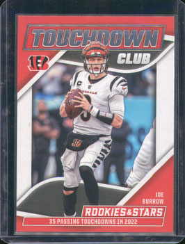 Joe Burrow (Bengals) 2023 Rookies & Stars Touchdown Club #TD-7