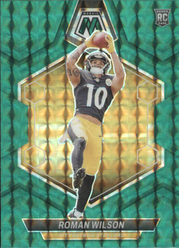 Roman Wilson (Steelers) 2024 Mosaic Green Mosaic Prizm #369