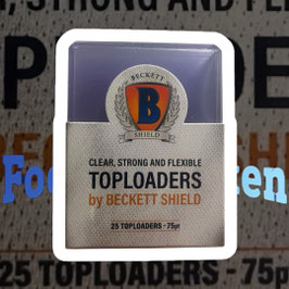 Beckett Shield Toploader 75pt., 25 Stk. pro Packung