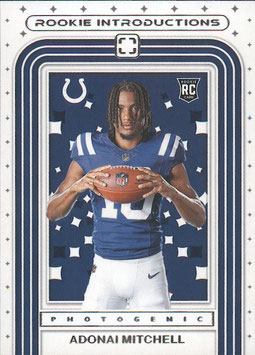 Adonai Mitchell (Colts) 2024 Photogenic Rookie Introductions #15