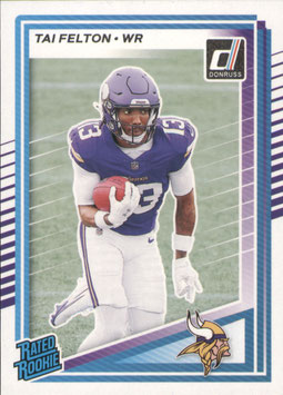 Tai Felton (Vikings) 2025 Donruss Rated Rookie #331