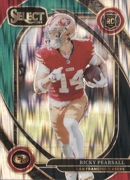 Ricky Pearsall (49ers) 2024 Select Club Level Black Green Shock #285