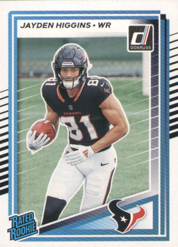 Jayden Higgins (Texans) 2025 Donruss Rated Rookie #334
