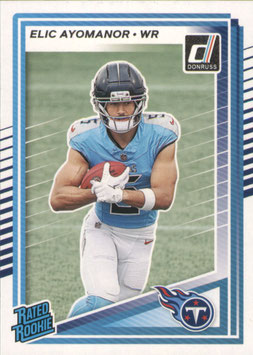 Elic Ayomanor (Titans) 2025 Donruss Rated Rookie #339