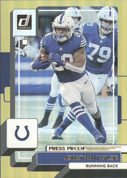 Jonathan Taylor (Colts) 2022 Donruss Press Proof Premium #53