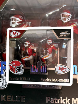 Travis Kelce & Patrick Mahomes II (Chiefs) NFL 7" Figuren Super Bowl LVIII