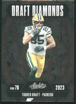 Tucker Kraft (Packers) 2025 Absolute Draft Diamonds #DD-TKT