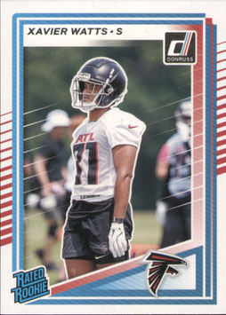 Xavier Watts (Falcons) 2025 Donruss Rated Rookie #399
