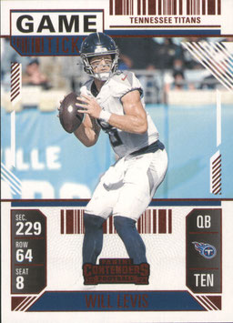Will Levis (Titans) 2024 Contenders Red #95