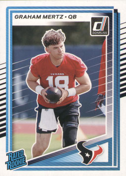 Graham Mertz (Texans) 2025 Donruss Rated Rookie #347