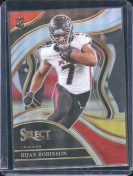 Bijan Robinson (Falcons) 2023 Select Club Level Red & Yellow Die Cut Prizm #296