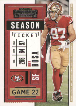 Nick Bosa (49ers) 2020 Contenders #23
