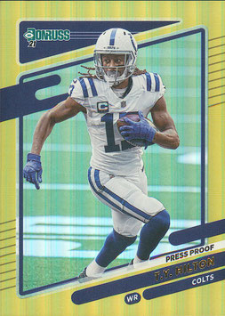 TY Hilton (Colts) 2021 Donruss Press Proof Premium #152