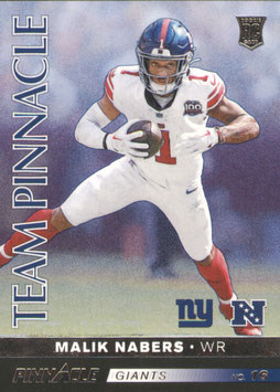 Malik Nabers (Giants) 2024 Panini Encore Pinnacle Team Pinnacle #16