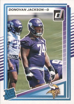 Donovan Jackson (Vikings) 2025 Donruss Rated Rookie #381