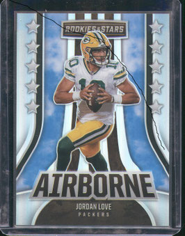 Jordan Love (Packers) 2023 Rookies & Stars Air Borne Silver Prizm #AI-12
