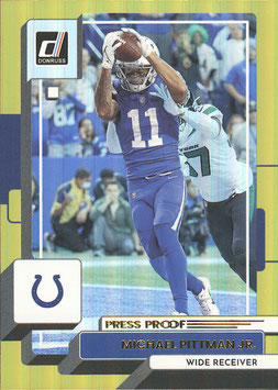 Michael Pittman Jr. (Colts) 2022 Donruss Press Proof Premium #48