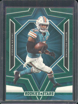 Jaylen Waddle (Dolphins) 2023 Rookies & Stars Green #64