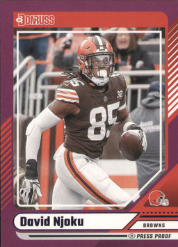 David Njoku (Browns) 2024 Donruss Purple #289