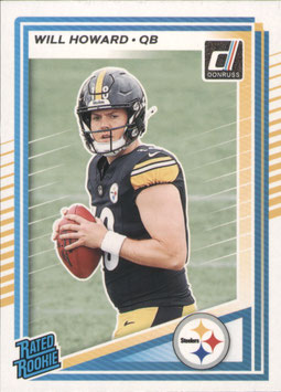 Will Howard (Steelers) 2025 Donruss Rated Rookie #309