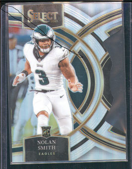Nolan Smith (Eagles) 2023 Select Club Level Silver Die Cut Prizm #106