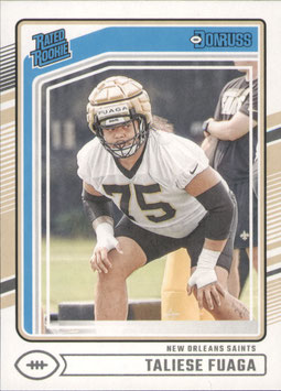 Taliese Fuaga (Saints) 2024 Donruss Rated Rookie #310