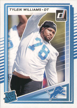 Tyleik Williams (Lions) 2025 Donruss Rated Rookie #360