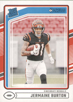 Jermaine Burton (Bengals) 2024 Donruss Rated Rookie #368