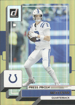 Matt Ryan (Colts) 2022 Donruss Press Proof Premium #228