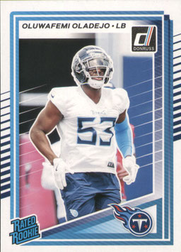 Oluwafemi Oladejo (Titans) 2025 Donruss Rated Rookie #384