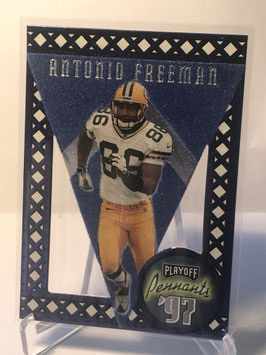 Antonio Freeman (Packers) 1997 Playoff Contenders Pennants Blue Blue Felt #22