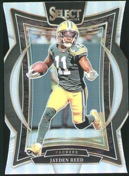 Jayden Reed (Packers) 2024 Select Concourse Silver Prizm Die Cut #68