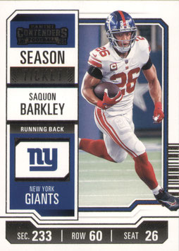 Saquon Barkley (Giants) 2023 Contenders #77