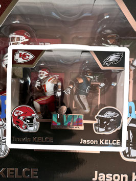 Travis Kelce & Jason Kelce (Chiefs/ Eagles) NFL 7" Figuren Super Bowl LVII