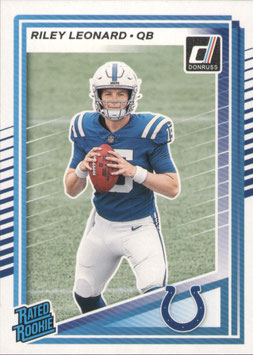 Riley Leonard (Notre Dame/ Colts) 2025 Donruss Rated Rookie #341
