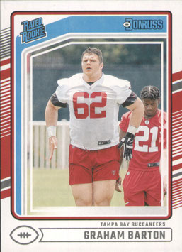 Graham Barton (Buccaneers) 2024 Donruss Rated Rookie #380