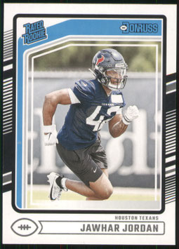 Jawhar Jordan (Texans) 2024 Donruss Rated Rookie #390