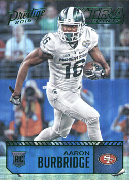 Aaron Burbridge (Michigan State/ 49ers) 2016 Panini Prestige XTra Points Green #254