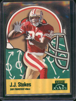 JJ Stokes (49ers) 1996 Playoff X's & O's #141