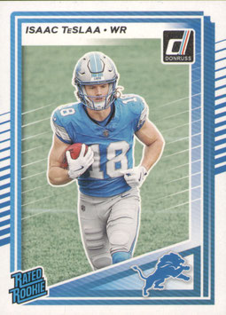 Isaac TeSlaa (Lions) 2025 Donruss Rated Rookie #338
