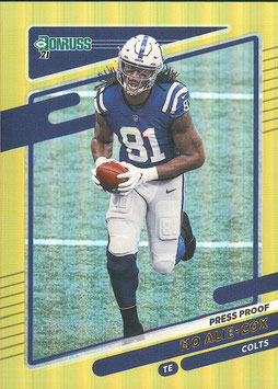 Mo Alie-Cox (Colts) 2021 Donruss Press Proof Premium #153