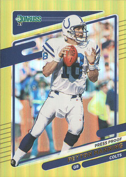 Peyton Manning (Colts) 2021 Donruss Press Proof Premium #148.1