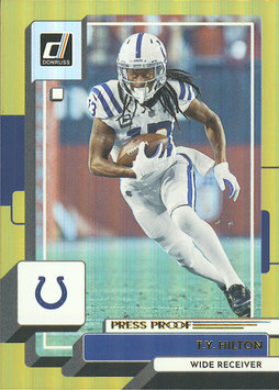 TY Hilton (Colts) 2022 Donruss Press Proof Premium #49