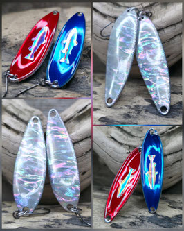 Pack 2x Ondulante 11gr #AWA Cyan & #AWA Cherry